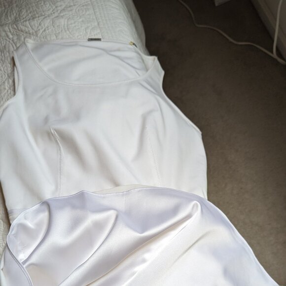 Elie Tahari Beautiful White Sleeveless Dress- NWT Size 2 - Picture 8 of 15